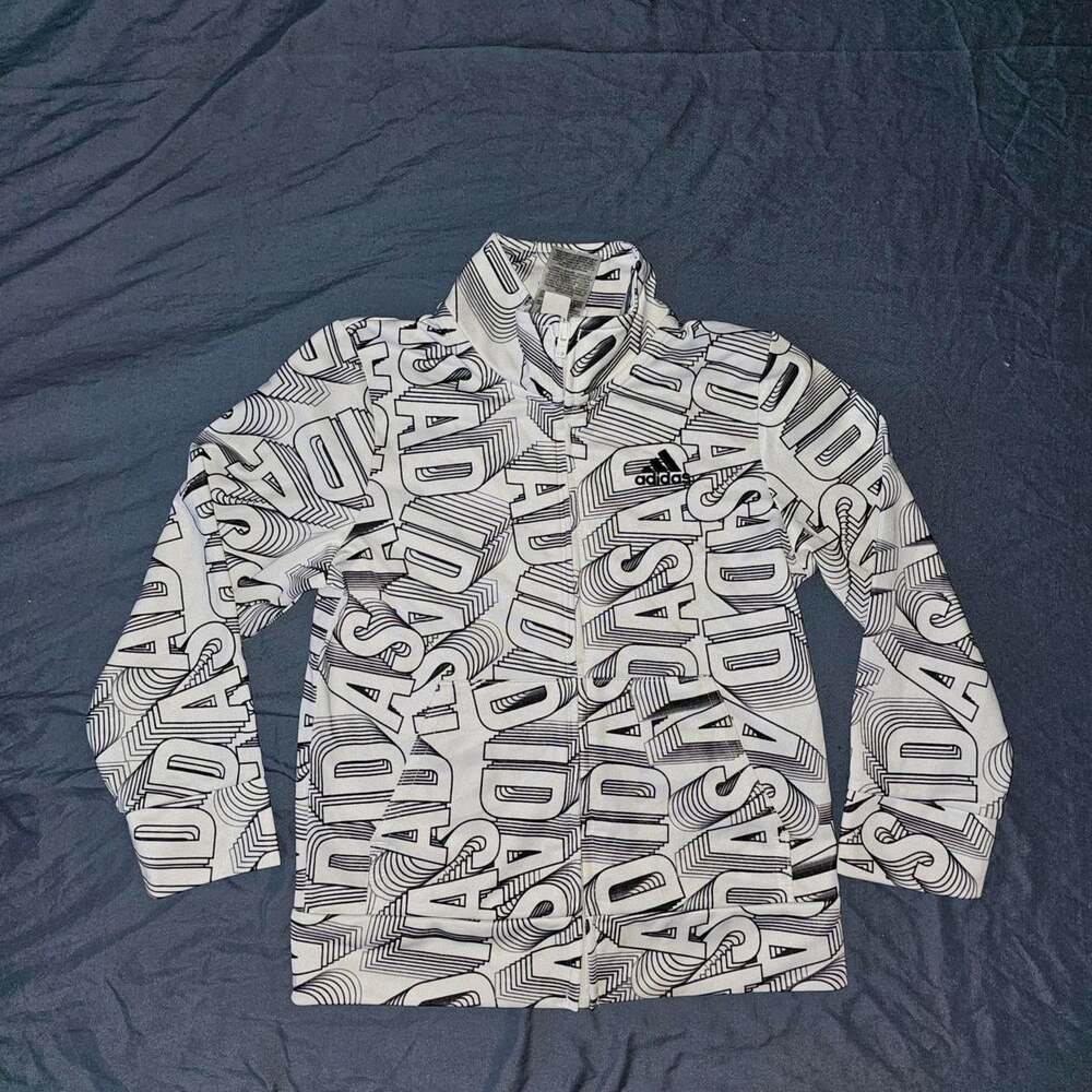 Adidas Kids' Black and White Jacket